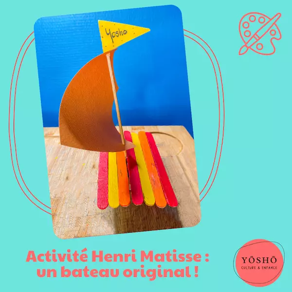 Activité Artistique Enfant - Réaliser un bateau original inspiré d’Henri Matisse