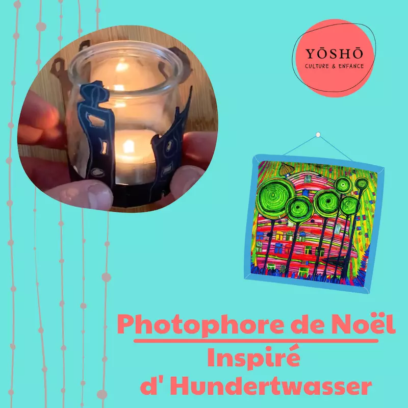 Activité artistique enfant – Réaliser un bougeoir de Noël - inspirée d'Hundertwasser